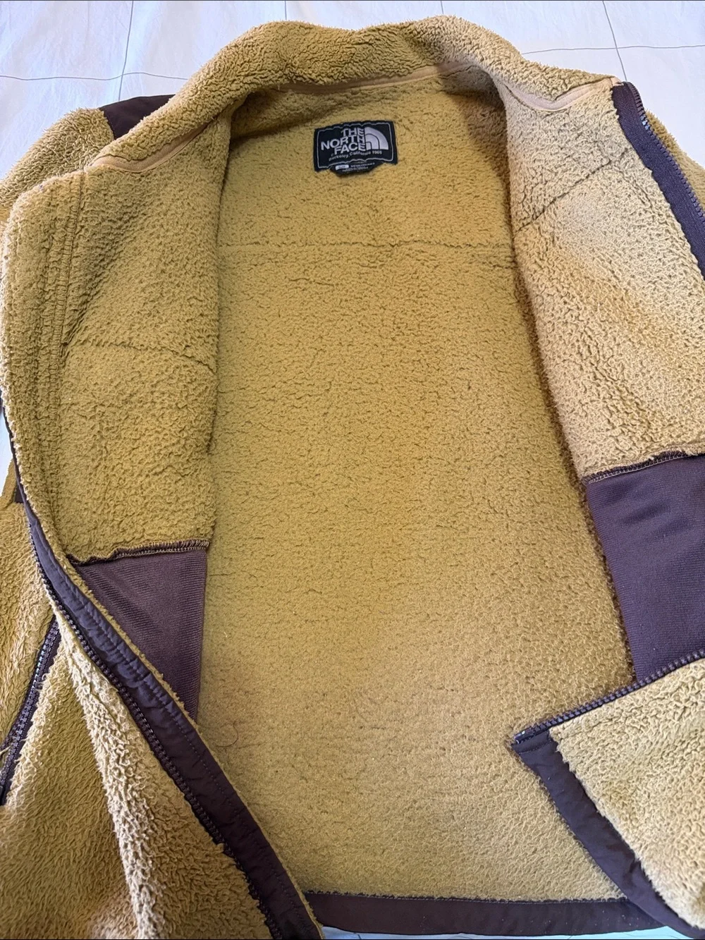 The North Face Light Brown Sherpa Fleece Jacket